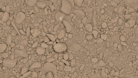 Gravel Seamless Texture 2k (2048*2048) | EXR 5 | JPG 5 File Formats All Texture Apply After Object Look Like A 3D. (1K preview image)