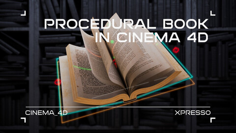 Procedural Book in Cinema 4D [C4D/Xpresso]