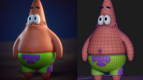 3D MODEL PATRICK FROM SPONGEBOB SQUAREPANTS