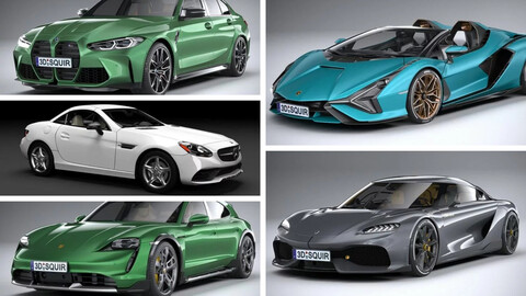 Pack of 5 Luxury Supercars - 2