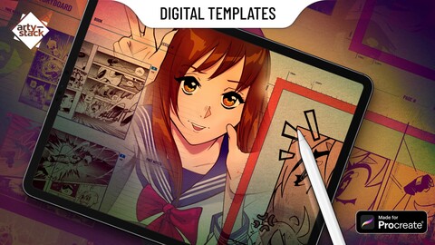 Manga Templates for Procreate