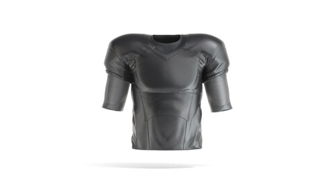 Black American Football Jersey - protect quarterback player uniform