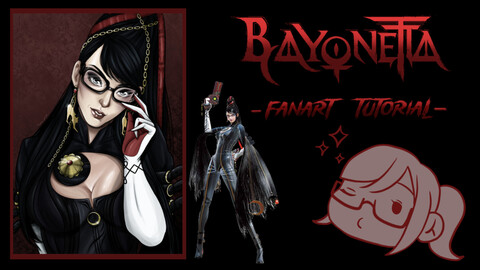 Bayonetta fanart tutorial