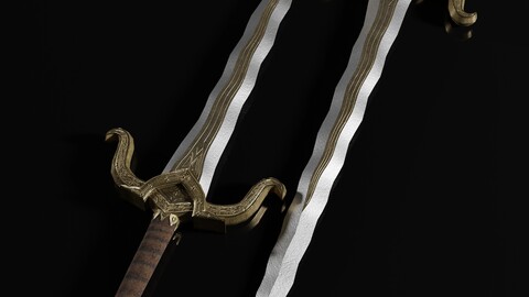 KERIS (FREE DOWNLOAD WEAPON READY FOR GAMES) FBX FILE