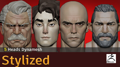 Head Stylized Pack3