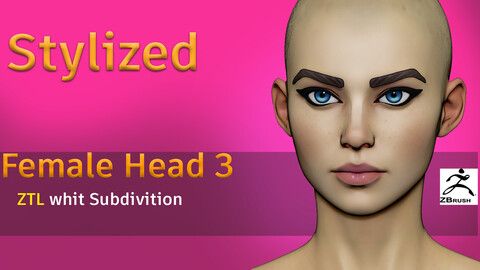 Stylized Female Head3