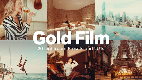 20 Gold Film LUTs & Lightroom Presets