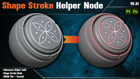 Shape Stroke / Substance Helper Node - Vol.04