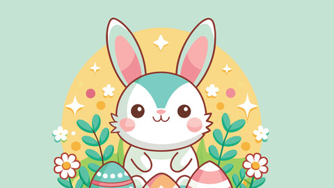 A cute bunny for easter