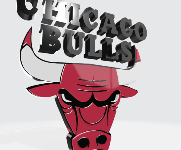 ArtStation - LOGO 3D MODEL TEAM CHICAGO BULLS NBA | Game Assets