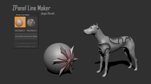 ZPanel Line Maker plugin Zbrush