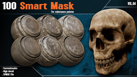 100 Smart Mask For Substance Painter - Vol.04