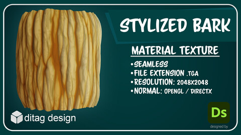 Seamless Stylized Bamboo