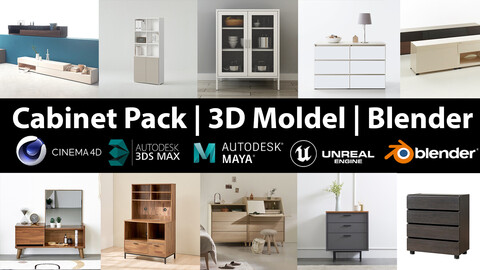 Cabinet Pack | 10 Models furniture