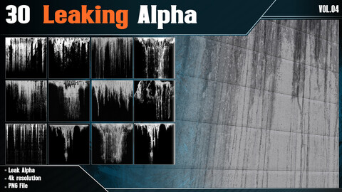 30 Leaking Alpha - Vol.04 - (4k in Png)