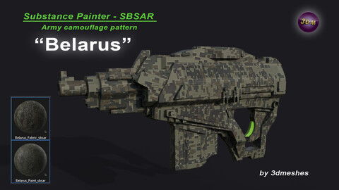 Belarus - Army Camouflage Pattern - SBSAR Material by 3dmeshes Berlin