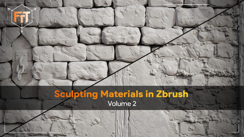 Sculpting Materials in Zbrush – Volume 2 - In-Depth Tutorial Course