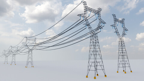 Electric Pylon Power Lines