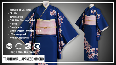 TRADITIONAL JAPANESE KIMONO