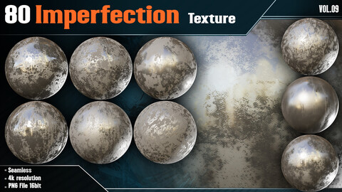 80 Imperfection Texture - Vol.09( 4K In PNG )