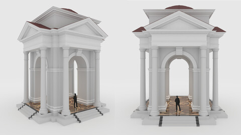 3D Model Portico 1