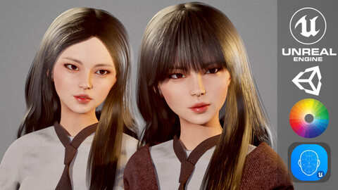 School Girl - SRF Series Female Modular Character