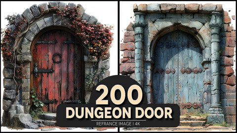 Dungeon Door 4K Reference/Concept Images