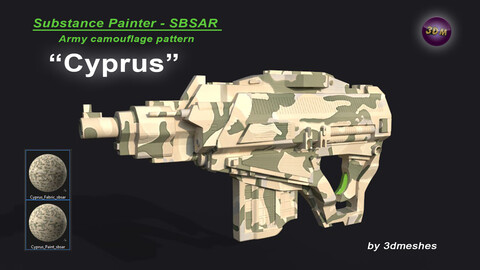 Cyprus - Army Camouflage Pattern - SBSAR Material by 3dmeshes Berlin