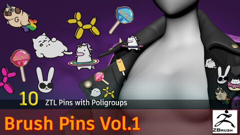 Brush Pins Vol.1