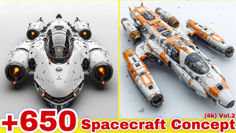 +650 space craft Concept (4k)