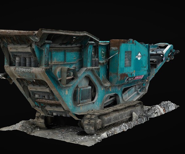 ArtStation - construction site vehicle debris crusher photogrammetry ...