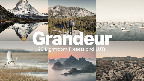 20 Grandeur LUTs & Lightroom Presets