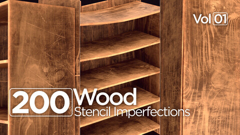 200 Wood Stencil imperfections Vol01