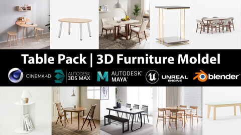 Table Pack | 10 Models furniture vol 32