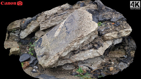 concrete ruins debris photoscan