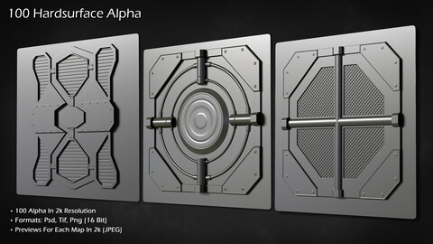 100 Hardsurface Alpha