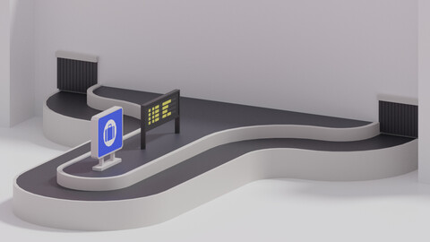 Airport Baggage Carousel Conveyor