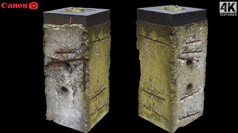 concrete block street part photogrammetry