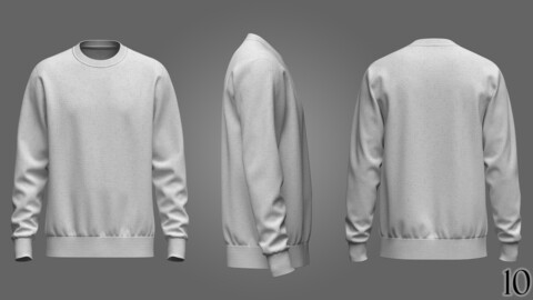 Mens Sweatshirt 3D Model