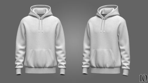 Mens Hoodie 3D Model