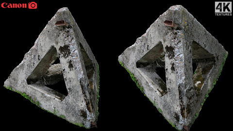 soviet concrete antitank barrier photogrammetry