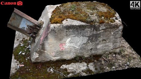 concrete & moss block factory photogrammetry