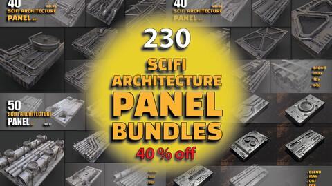 230 scifi architecture panel BUNDLES vol 01