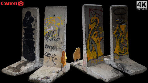 concrete street barriers industrial photogrammetry