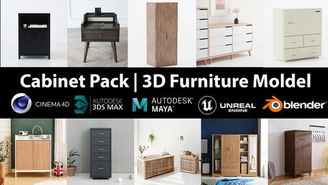 Cabinet Pack | 10 Models furniture