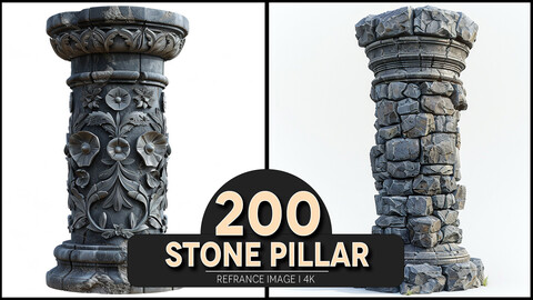 Stone Pillar 4K Reference/Concept Images