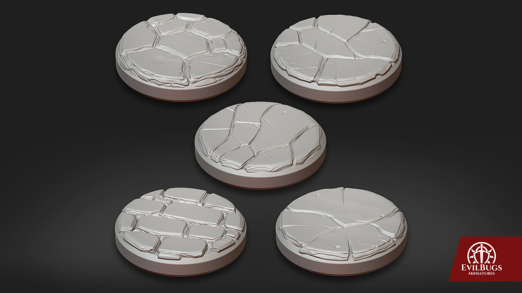 ArtStation - Bases 25mm 01 - 3d printable miniature | Resources