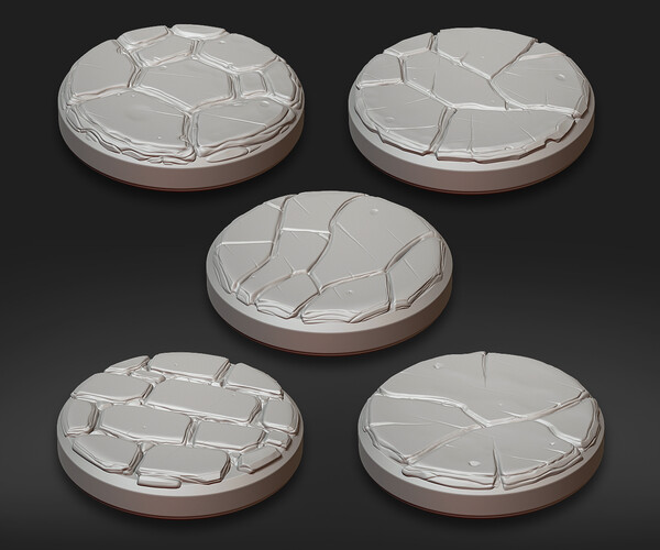 ArtStation - Bases 25mm 01 - 3d printable miniature | Resources