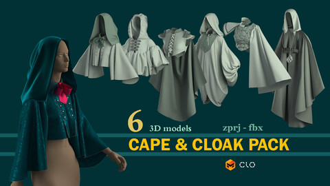 Cape & Cloak PACK. CLO , MD projects + FBX