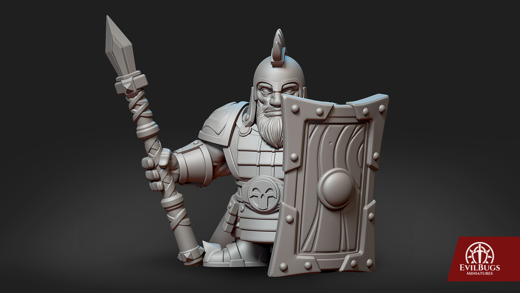 ArtStation - Rodrig Battlebeard - 3d printable miniature | Resources